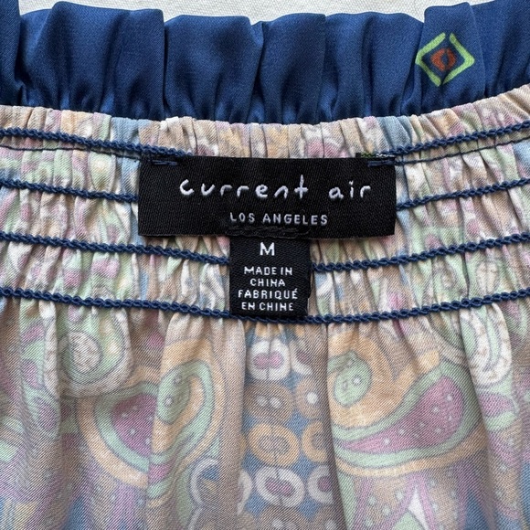 Anthropologie Current Air Paisley Patterned Blouse Size Medium - Picture 7 of 9